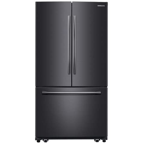 black stainless steel refrigerator